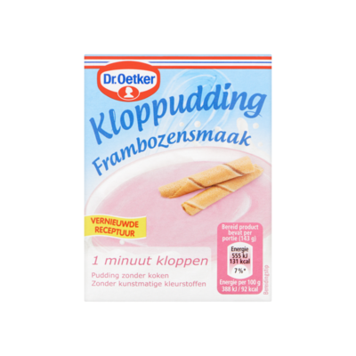 Dr. Oetker Kloppudding Frambozensmaak