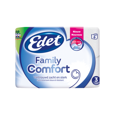 Edet Family Comfort 3-Laags Toiletpapier 6 Rollen