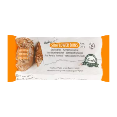 Garbo Glutenvrije Zonnebloem Afbakbroodjes 4 Stuks