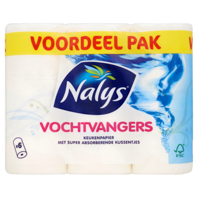 Nalys Keukenpapier vochtvangers gedecoreerd
