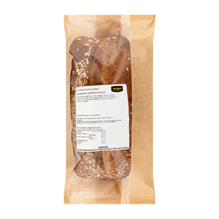 Huismerk Oerbrood Spelt Zelf Thuis Afbakken