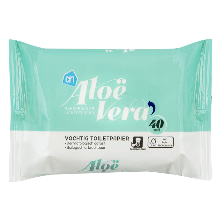 Huismerk Vochtig toiletpapier aloë vera