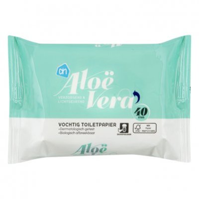 Huismerk Vochtig toiletpapier aloë vera