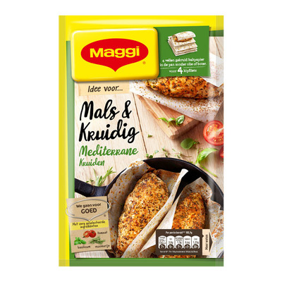 Maggi Mals en kruidig Mediterrane kruiden