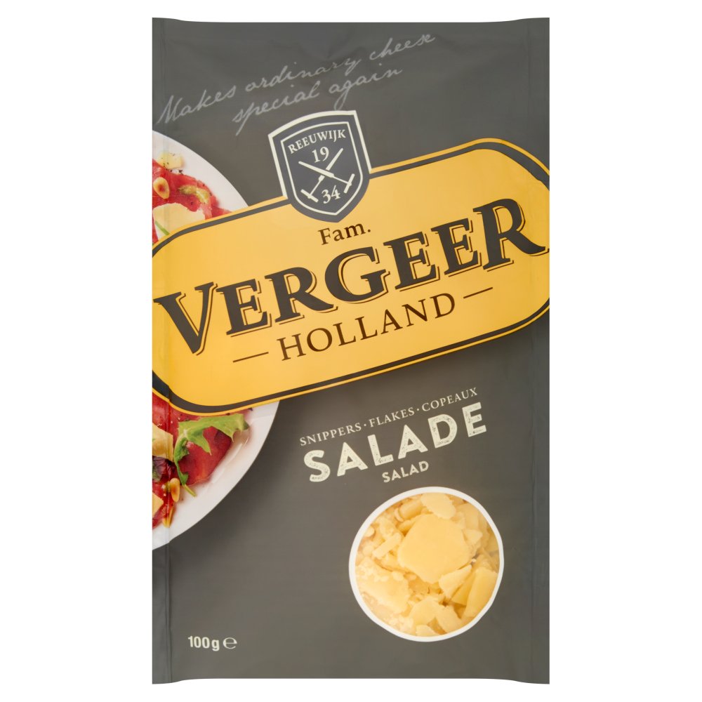 Vergeer Holland Kaas 48+ Snippers Salade 100 g