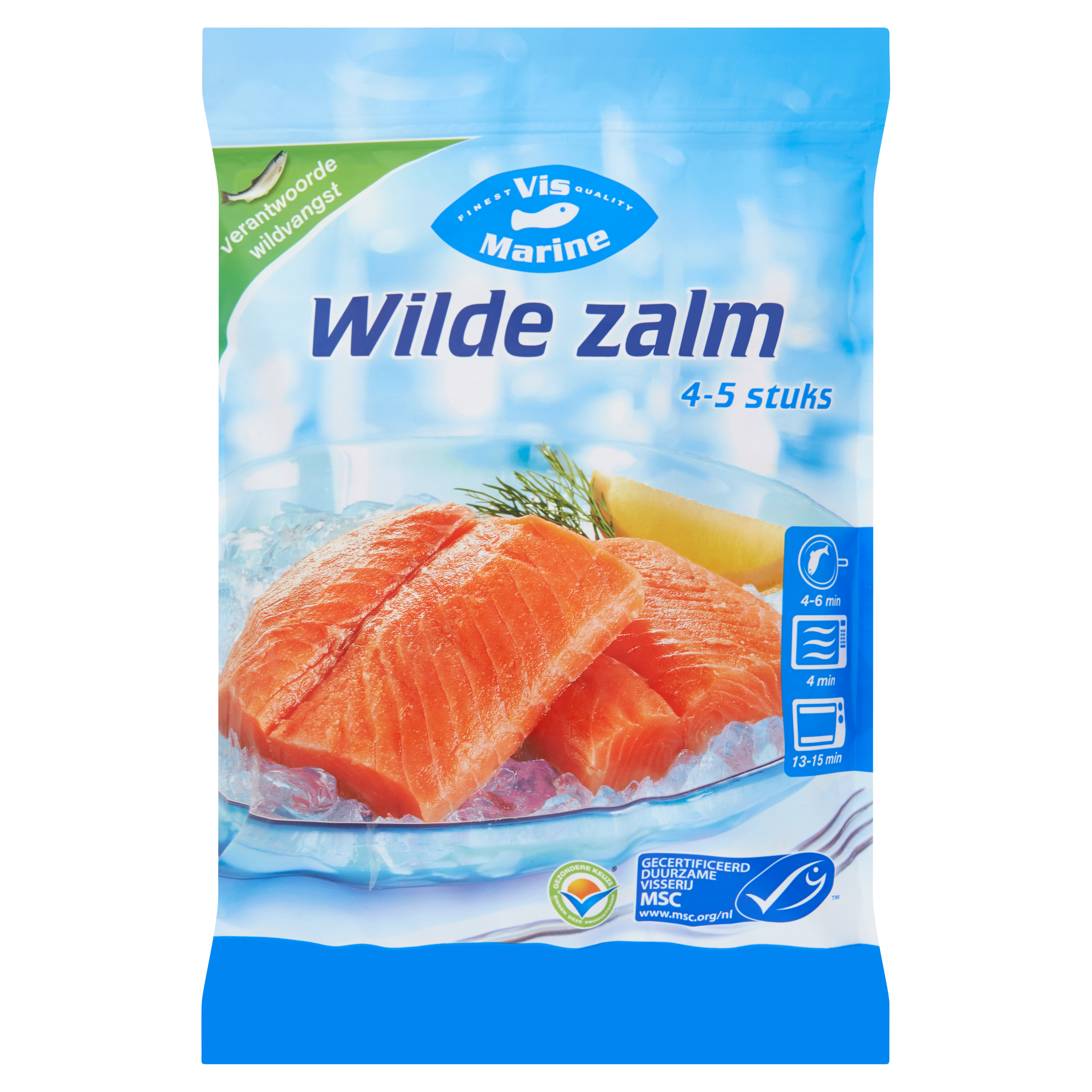 Vis Marine Wilde Zalmfilets 4 tot 5 Stuks 540 g