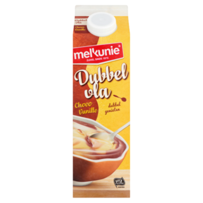 Melkunie Dubbelvla vanille-chocolade