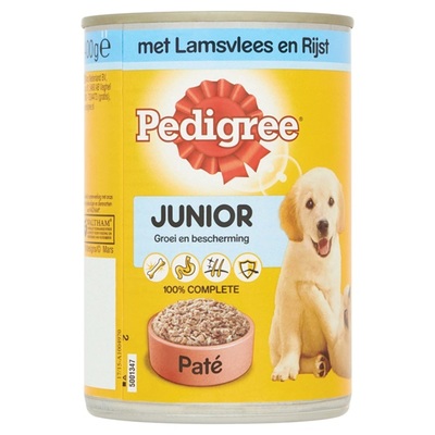 Pedigree Hondenvoer Junior Paté Met Lamsvlees En Rijst