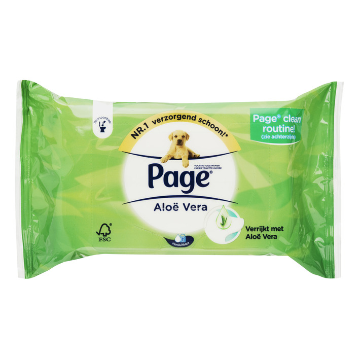 Page Vochtig toiletpapier aloë vera