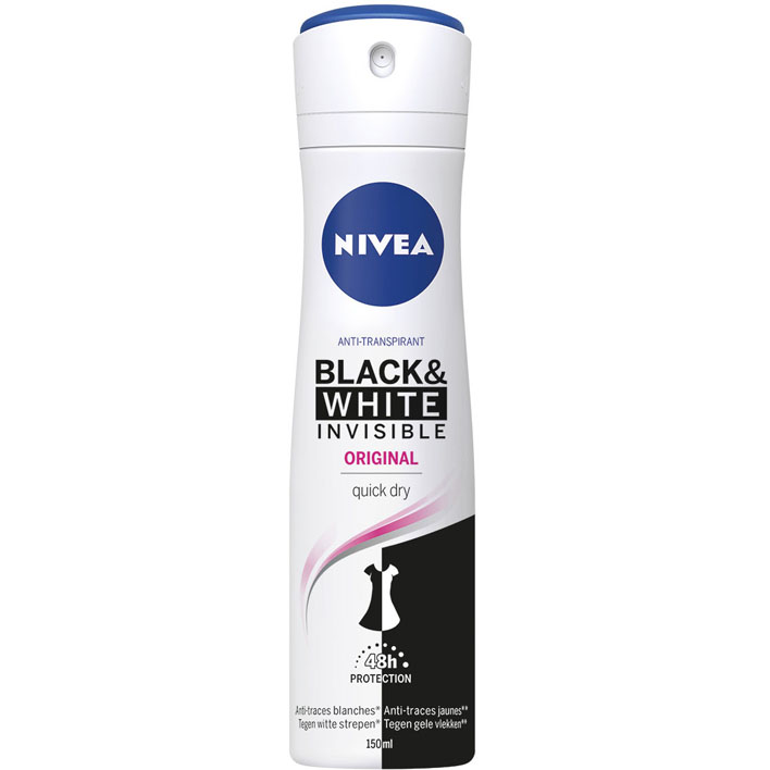 Nivea Invisible for black & white clear spray