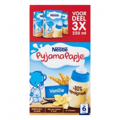 Nestlé Pyjamapapje vanille 6+ mnd baby pap