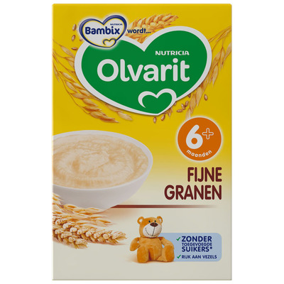 Olvarit Zonnige ontbijtpap fijne granen 6 mnd
