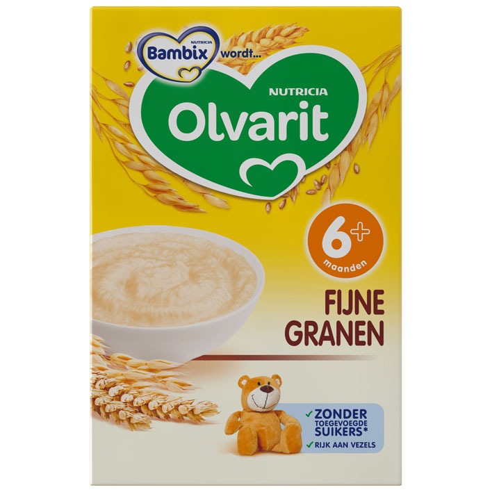 Olvarit Zonnige ontbijtpap fijne granen 6 mnd