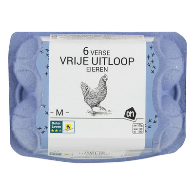 Huismerk Vrije uitloop eieren M