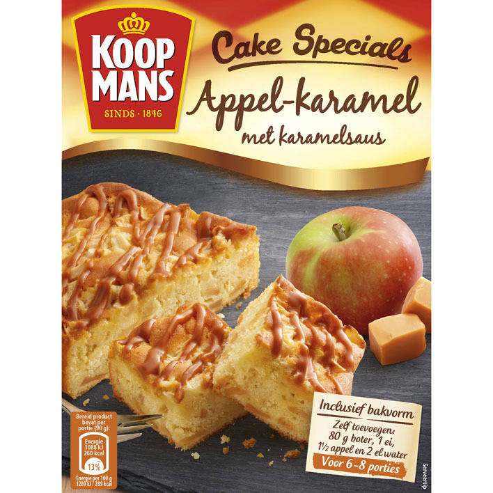 Koopmans Cake specials appel karamel met saus