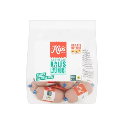 Kips Kleintje kalfs leverworst 6st