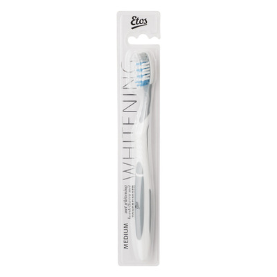 Huismerk Tandenborstel whitening medium