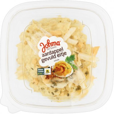 Johma Aardappel-gevuld eitje salade