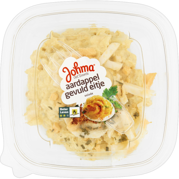 Johma Aardappel-gevuld eitje salade
