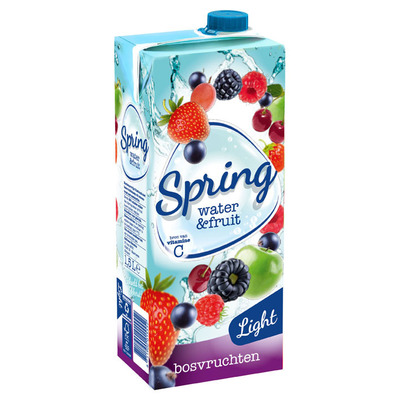 Spring Water & fruit bosvruchten light