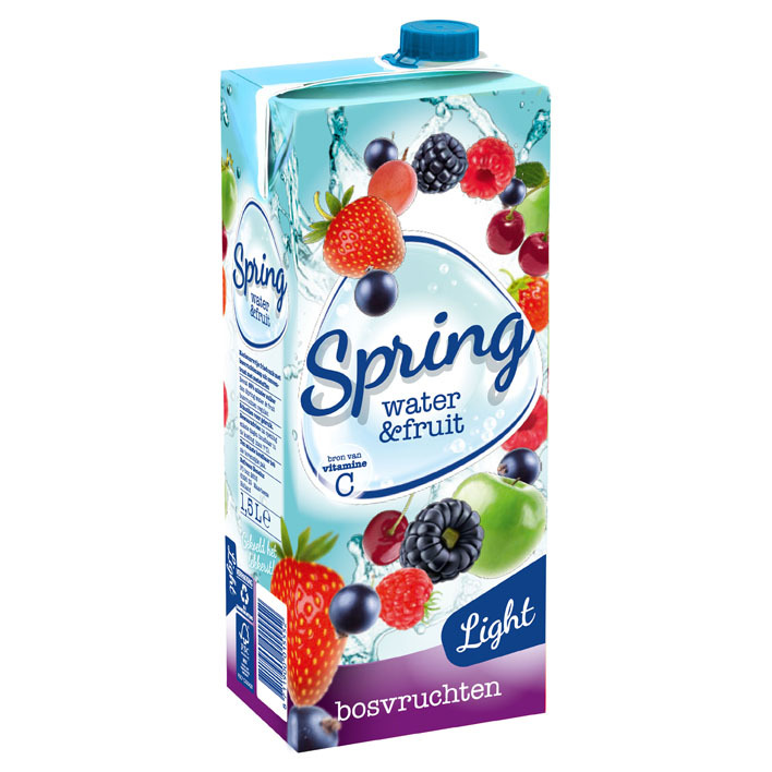 Spring Water & fruit bosvruchten light