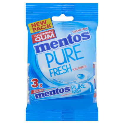 Mentos Pure Fresh Freshmint rol pack 3x8p