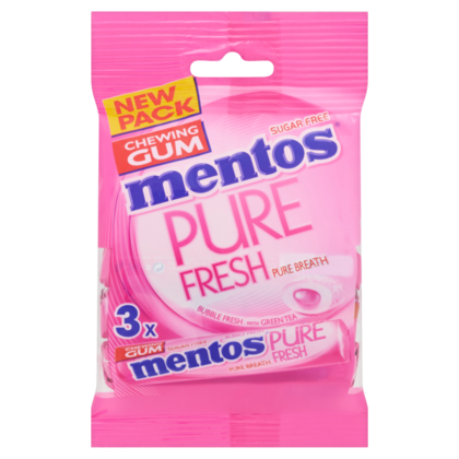 Mentos Pure Fresh Bubblefresh rol pack 3x8p