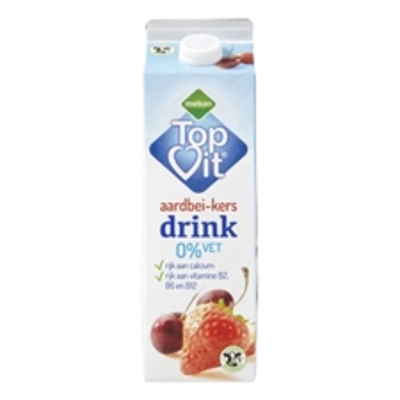Huismerk Magere Drinkyoghurt Aardbei Kers 0% Vet