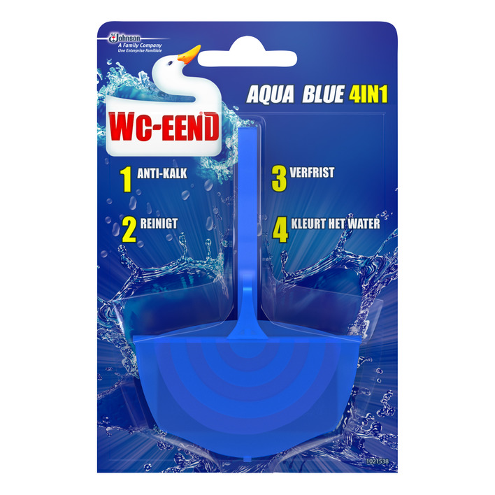 WC Eend Toiletblok aqua blue
