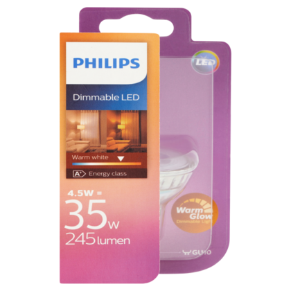 Philips Lamp LED Warmglow Spot 35W GU10