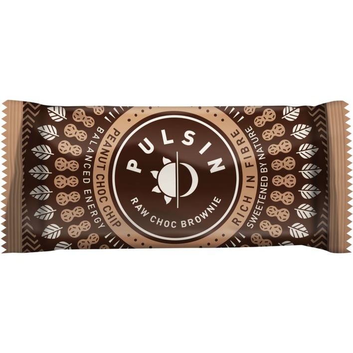 Pulsin Peanut choco chip raw brownie