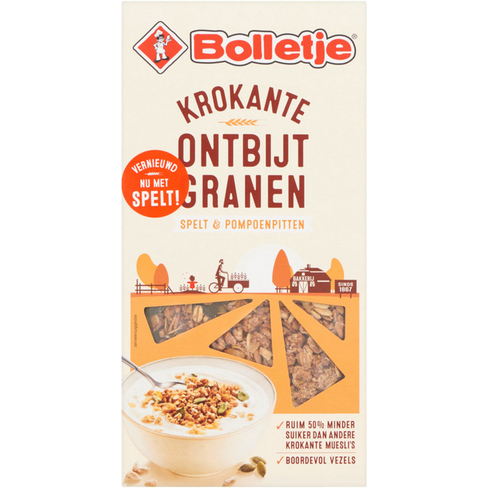 Bolletje Krokante ontbijtgranen met pitten