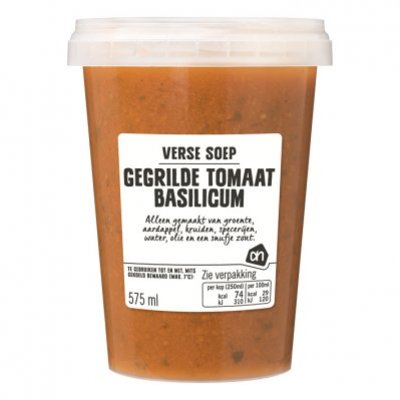 Huismerk Verse gegrilde tomaat-basilicumsoep