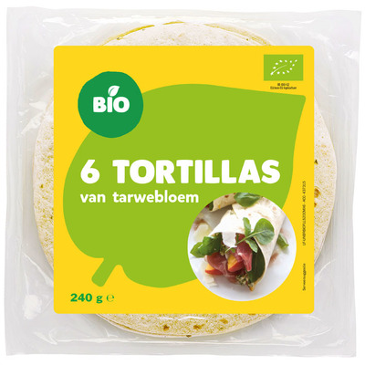 Bio Tortilla tarwebloem natuur