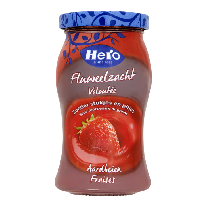 Hero Fluweelzacht Aardbeienjam