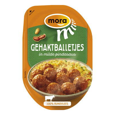 Mora Gehaktballetjes in milde pindasaus
