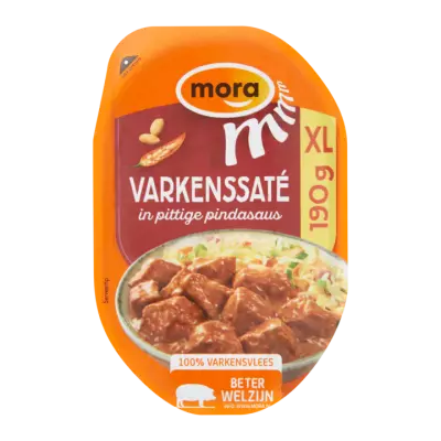 Mora Varkenssaté in Pittige Pindasaus XL