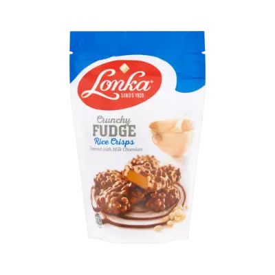 Lonka Crunchy Fudge Melkchocolade & Krokante Rice Crisps