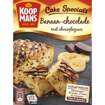 Koopmans Cake specials banaan chocolade glazuur