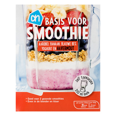 Huismerk Smoothiemix aardbei-banaan