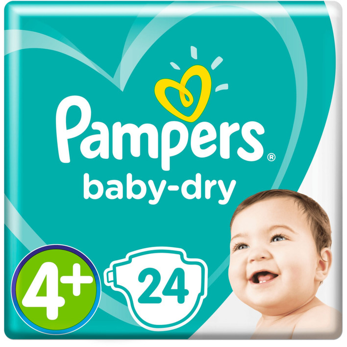 Pampers Baby dry maat 4+
