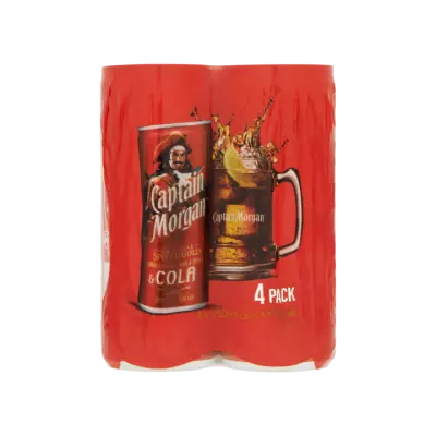Captain Morgan Caribbean Rum & Cola Mixed Drink