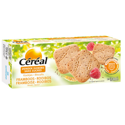 Cereal Koek framboos & rooibos suikervrij