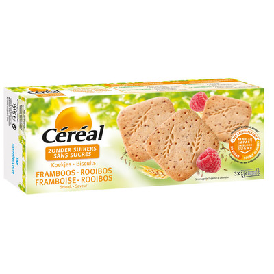 Cereal Koek framboos & rooibos suikervrij