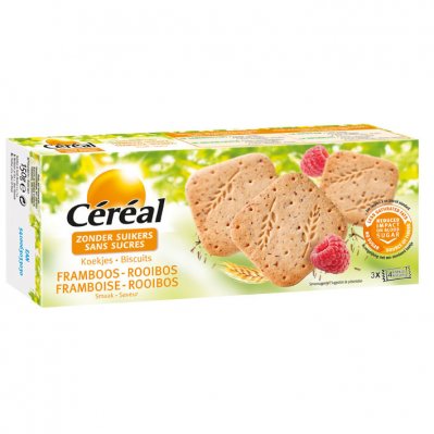 Cereal Koek framboos & rooibos suikervrij