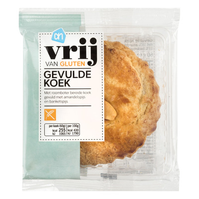 Huismerk Vrij van gluten gevulde koek