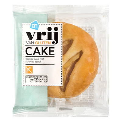 Huismerk Vrij van gluten cake met appel