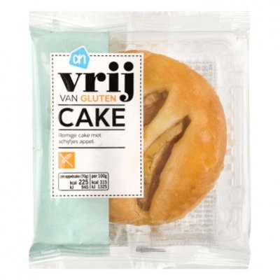 Huismerk Vrij van gluten cake met appel