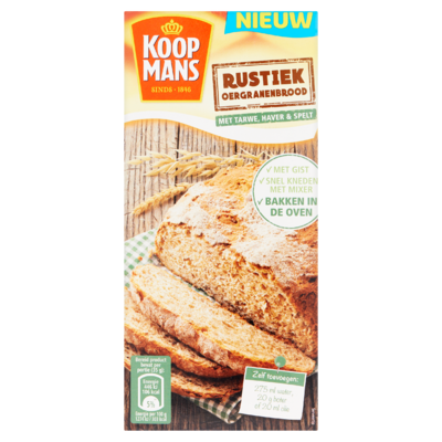 Koopmans Rustiek Oergranenbrood met Tarwe, Haver & Spelt 425 g