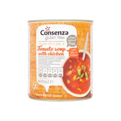 Consenza Glutenvrije Tomatensoep met Stukjes Kip